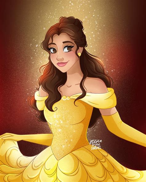 Belle Beauty And The Beast Fan Art Illustration Rdisney