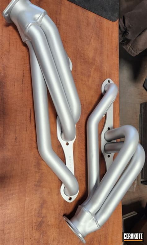 Headers With Cerakote Glacier Silver Cerakote