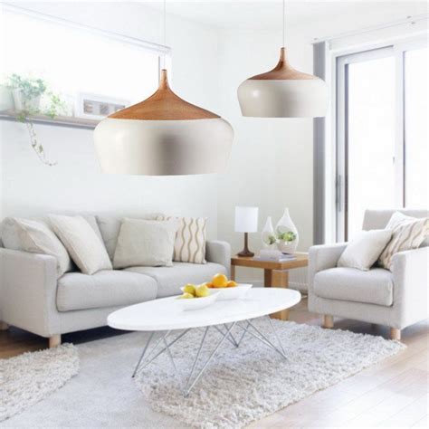 Kalmar Minimalist Wooden Top Pendant Light Living Room Lighting