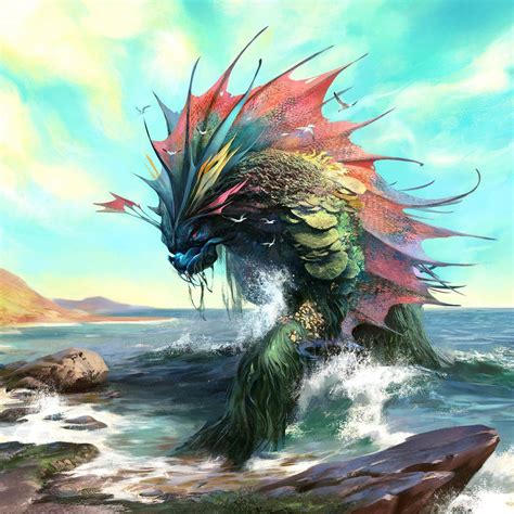 The Elder Scrolls Monster Concept Art Kaiju Art Fantasy Creatures