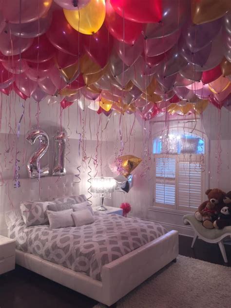 Plan a surprise romantic room decoration for your. Stephanie loves balloons! So for her 21st birthday, the ...