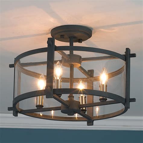 100% price match and free shipping at yliving.com. Clearly Modern Semi-Flush Ceiling Light | Ceiling light ...