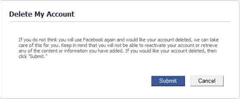 You cannot perform this process from the facebook mobile app. FB Tricks and Tips: How To Delete Facebook Account ...