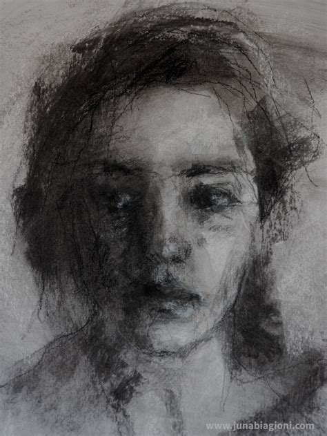 Longing To Break Free Charcoal And Pastel Portrait Made By Juna