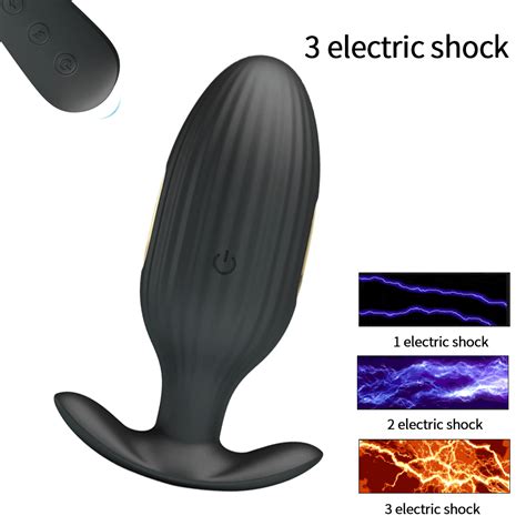 Electric Shock Anal Vibrator Prostate Massager Wireless Remote Control