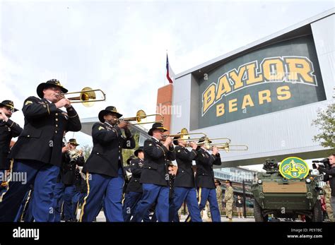 The 1st Cavalry Division Band Plays The Army Song While Marching Past