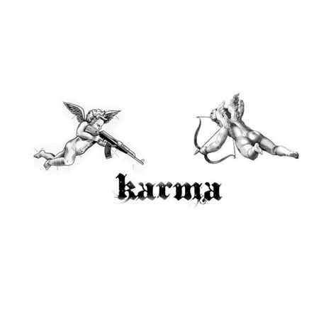 Pin By ༒ On ⠀⠀ ܢ ⠀ ﹋ † ♰ ᷊᷄ ྇ ・⠀ Small Tattoos For Guys Cupid Tattoo Karma Tattoo