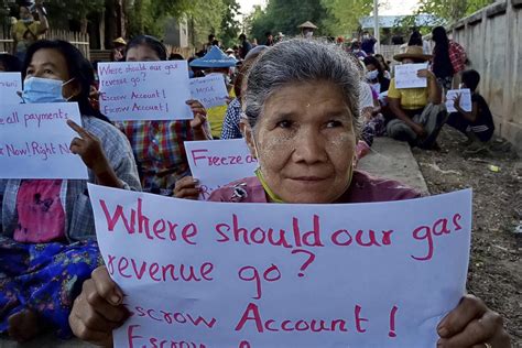 Amid Military Atrocities Myanmar Public Urges Gas Sanctions