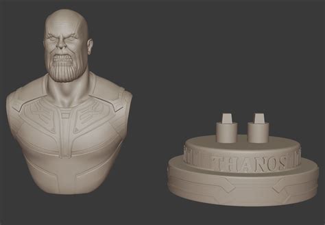 Thanos Bust 3d Print 3d Model 3d Printable Cgtrader