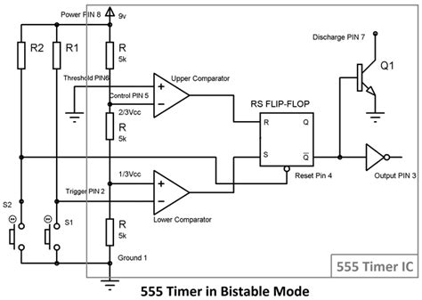 Bistable 555 Timer Circuit