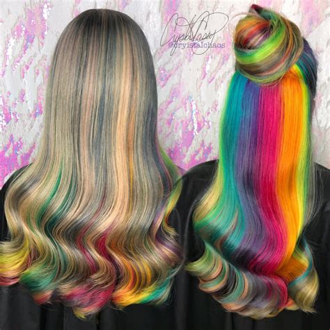 Hidden Rainbow Hair Instagram Cryistalchaos