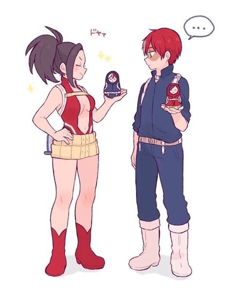 Yaoyorozu And Todoroki Boku No Hero Academia My Hero Academia Memes