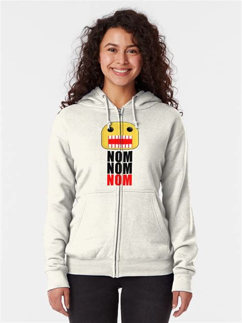 Roblox Feed The Noob Zipped Hoodie By Jenr8d Designs Redbubble