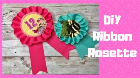 Tutorial DiY Ribbon Rosette Birthday Badge Ribbon Craft YouTube