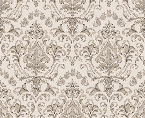 Free Vector Damask Seamless Pattern Element Vector Classical Luxury