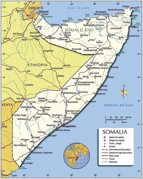 Mapa de Somalia datos interesantes e información sobre el país