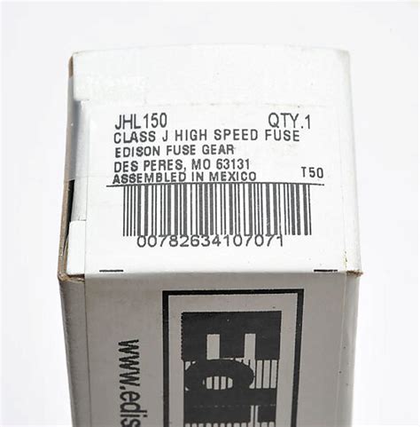 Drive Fuse Class J 150a Pn Jhl150 Automationdirect