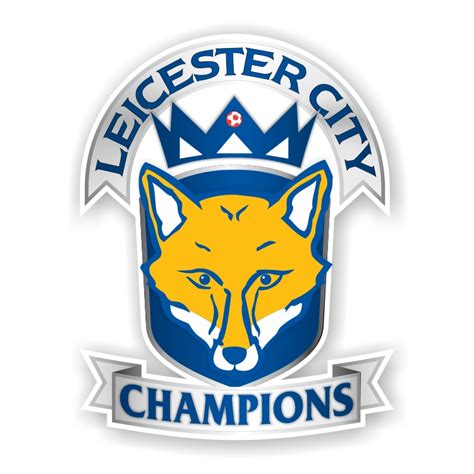 Leicester City Champions Premier League Die Cut Decal