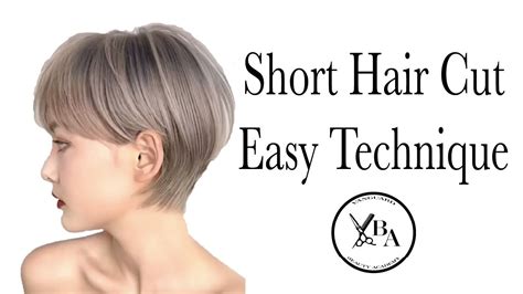 Easy Cutting Techniques Short Haircut Trendy Short Hair Style Youtube