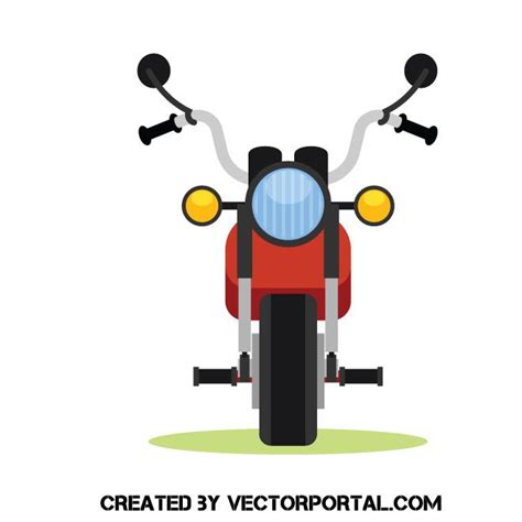 Motorcycle Front View Vector At Collection Of