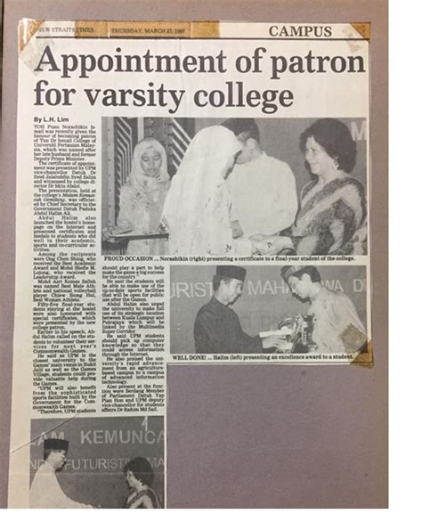Ismail telah digunakansecara rasminya pada 1 januari 1995. Kemudian, pada tahun 1997, Toh Puan Norashikin telah ...