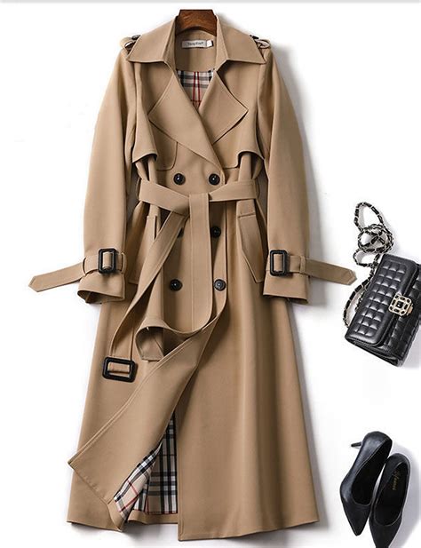 If you can't get enough of a trench shape (large lapels, double breasted, air of british aristocracy), but need. Women's Single Breasted Coat Long Plaid Work Streetwear ...