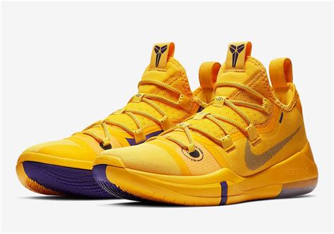 Html color code for #ffff00. Nike Kobe AD Lakers Pack AR5515-500 AR5515-700 - SBD
