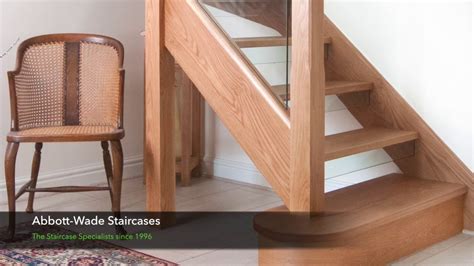 A New Open Tread Oak And Glass Staircase With Glass Down Stands Youtube