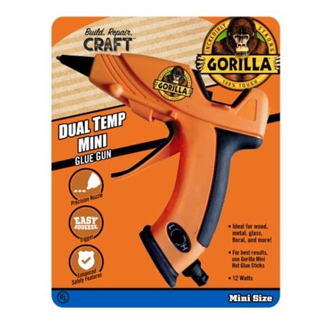Gorilla® Dual Temp Mini Hot Glue Gun 1 Ct King Soopers