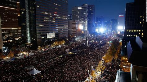 South Korea Scandal Protesters March Against President Cnn
