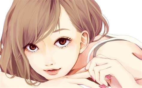 Wallpaper Face Illustration Anime Girls Cartoon