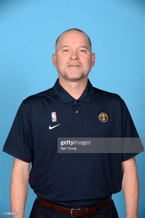 Head Coach Michael Malone Of The Denver Nuggets Poses For A Head Shot