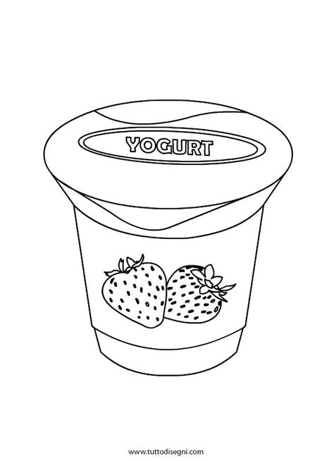 Yogurt Coloring Page At Getdrawings Free Download
