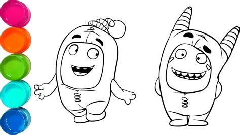 Free printable coloring pages and connect the dot pages for kids. Cute Oddbods Pogo and Newt & Ninja Turtle - Cartoon ...