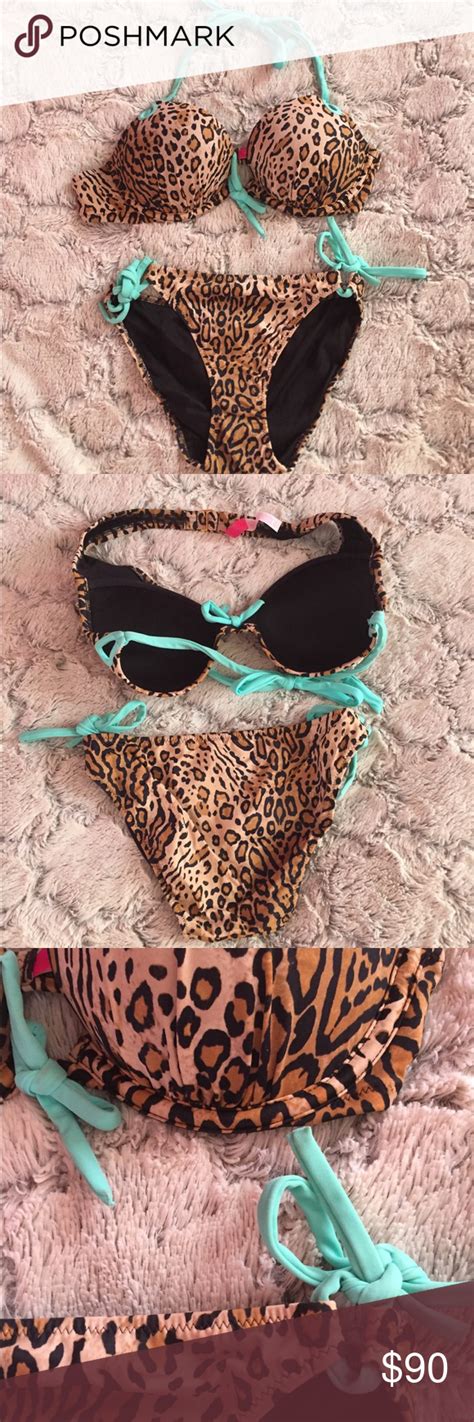 Victorias Secret Leopard Print Bikini Push Up Bikini Great