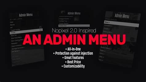 An Admin Menu The All In One Admin Menu Qbcore And Esx Paid Youtube