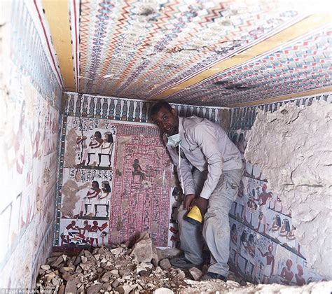 american archaeologists unearth egyptian tombs in luxor daily mail online