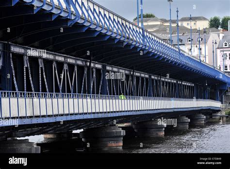 Iron Constructed Craigavon Bridge Spanning The River Foyle Derry