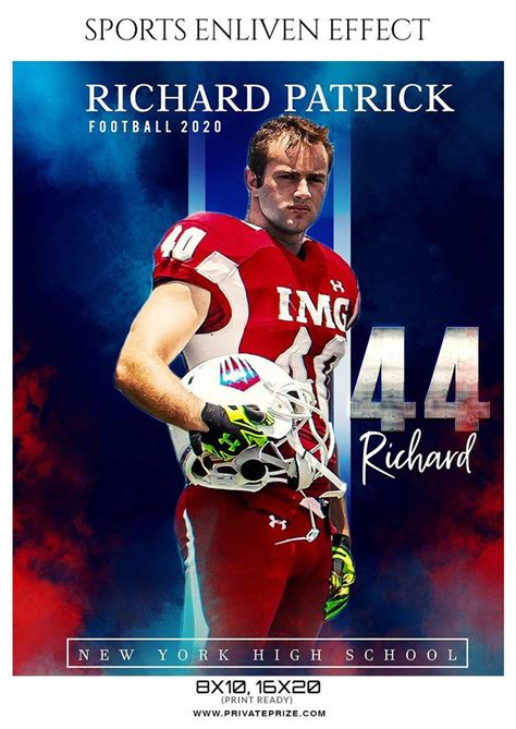 Richard Patrick Football Sports Enliven Effect Photography Template