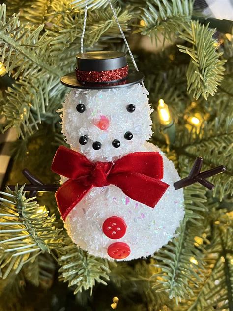 Easy Diy Snowman Ornament Prudent Penny Pincher