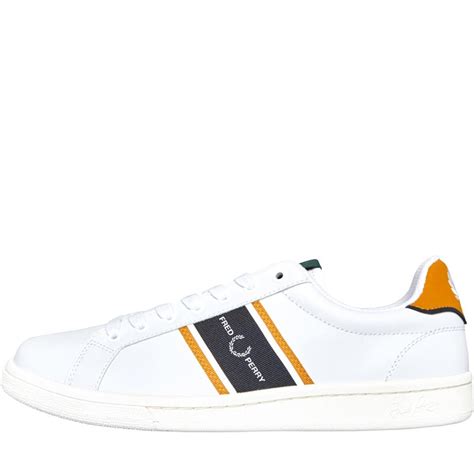 Buy Fred Perry Mens B721 Trainers White
