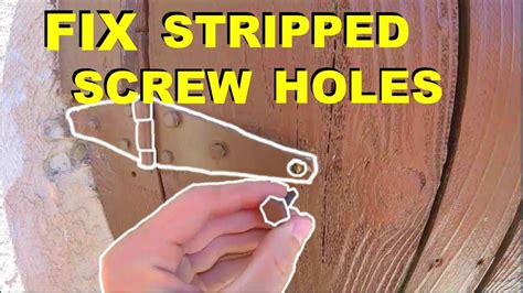 How To Fix A Stripped Screw