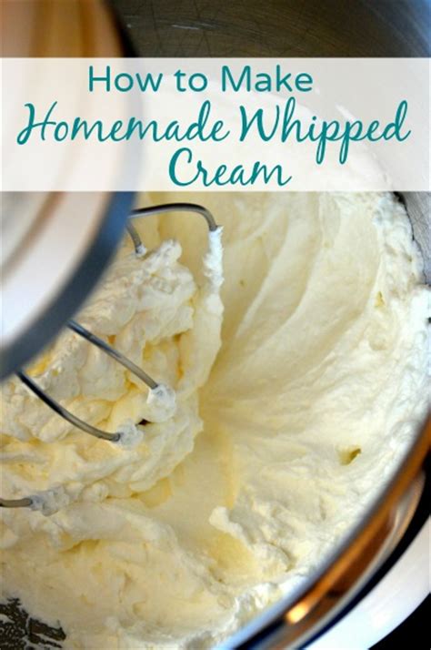 How to make homemade whipped cream. How to Make Homemade Whipped Cream - Family Balance Sheet