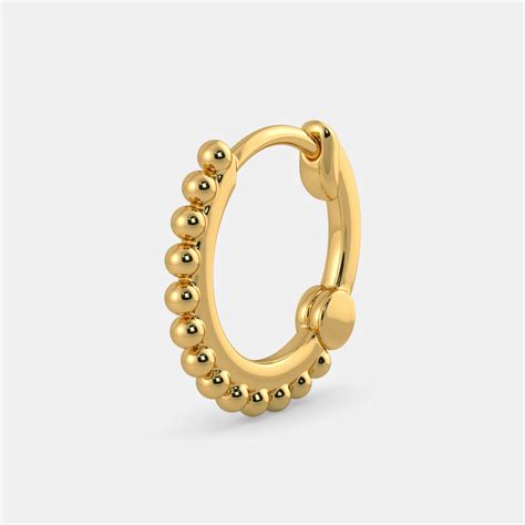 Golden Plain Gold Nose Ring 500 Gm To 1 Gm At Rs 5000gram In Mumbai Id 15190070673