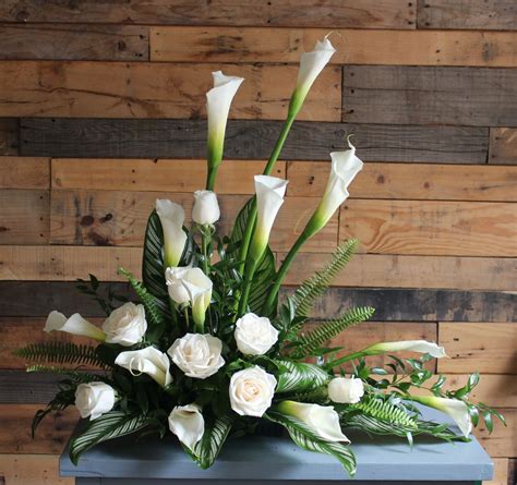 Sympathy Calla Lilies And Roses In Temple City Ca Fannys Flowers