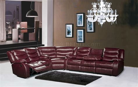 Provide ample seating with sectional sofas. Gramercy 644 Motion Sectional Sofa in Burgundy Bonded Leather