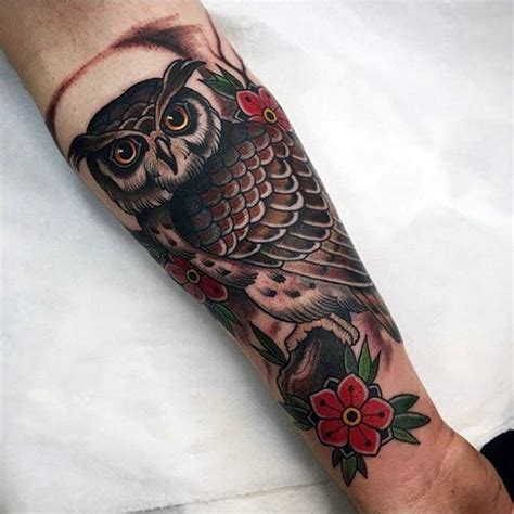 Owl Tattoo On Forearm Designs Ideas And Meaning Tattoos