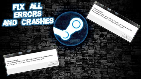 How To Fix All Game Crashes And Errors For Steam Games Youtube
