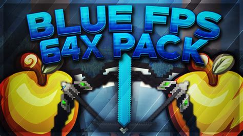 Minecraft Pvp Texture Pack Blue Fps 64x Pack 17 18