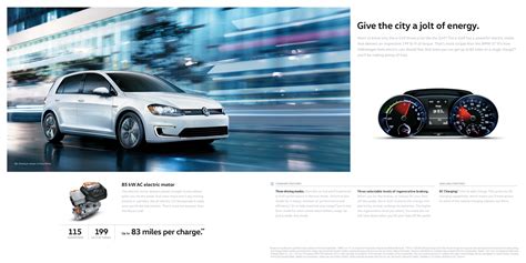 2016 Vw Golf E Brochure